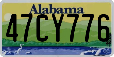 AL license plate 47CY776