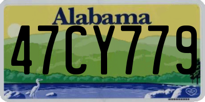 AL license plate 47CY779