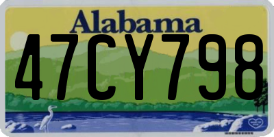 AL license plate 47CY798