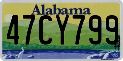 AL license plate 47CY799