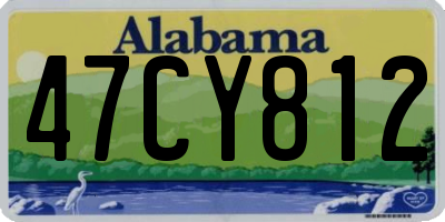 AL license plate 47CY812
