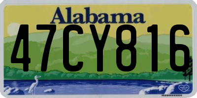 AL license plate 47CY816