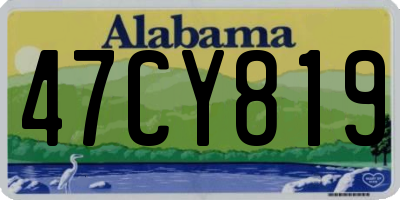 AL license plate 47CY819