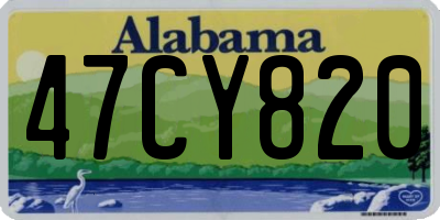 AL license plate 47CY820