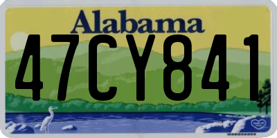 AL license plate 47CY841
