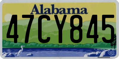 AL license plate 47CY845