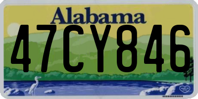 AL license plate 47CY846
