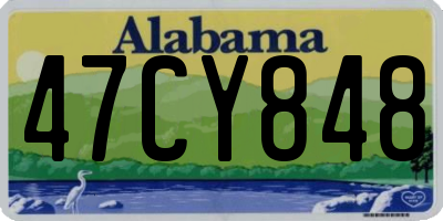 AL license plate 47CY848