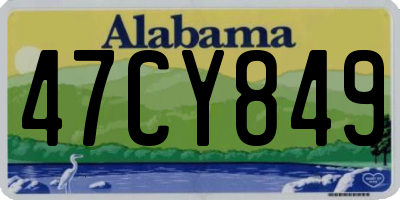 AL license plate 47CY849