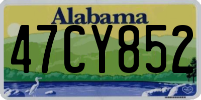 AL license plate 47CY852