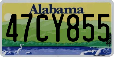 AL license plate 47CY855