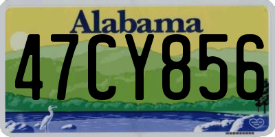 AL license plate 47CY856