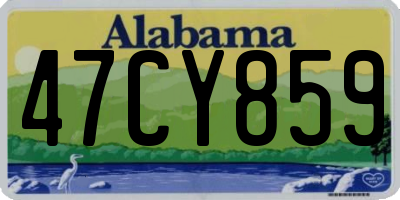 AL license plate 47CY859