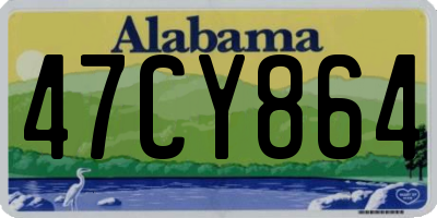 AL license plate 47CY864
