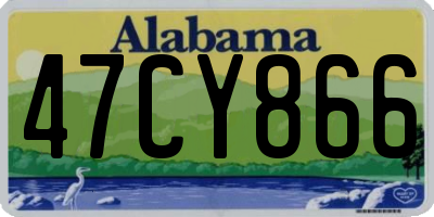 AL license plate 47CY866