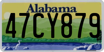 AL license plate 47CY879