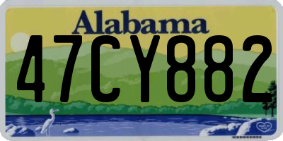 AL license plate 47CY882