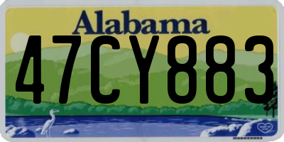 AL license plate 47CY883
