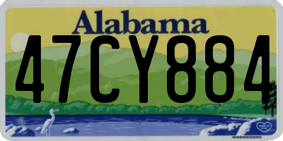 AL license plate 47CY884
