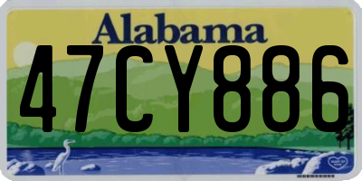 AL license plate 47CY886