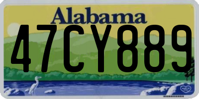 AL license plate 47CY889