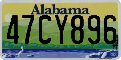 AL license plate 47CY896