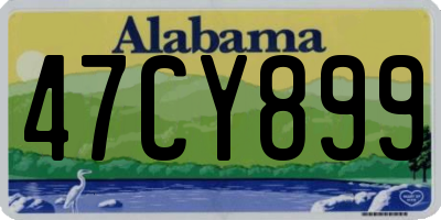 AL license plate 47CY899