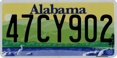 AL license plate 47CY902