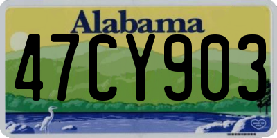 AL license plate 47CY903