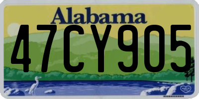 AL license plate 47CY905
