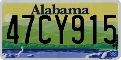 AL license plate 47CY915