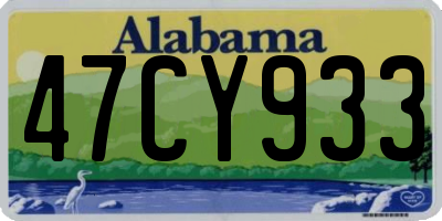 AL license plate 47CY933