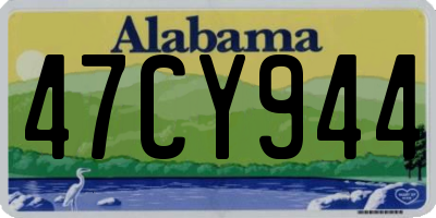 AL license plate 47CY944
