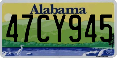 AL license plate 47CY945