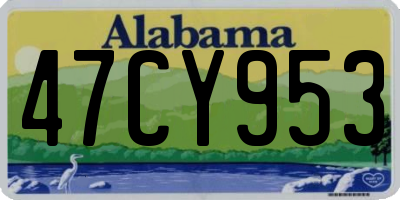 AL license plate 47CY953