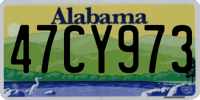 AL license plate 47CY973