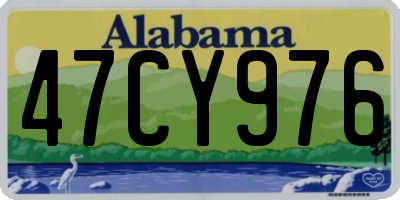 AL license plate 47CY976