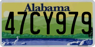 AL license plate 47CY979