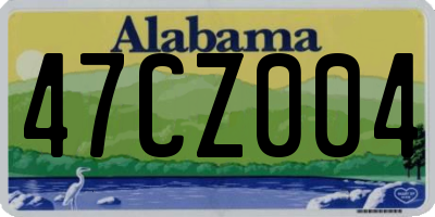 AL license plate 47CZ004