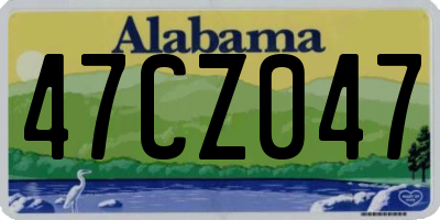 AL license plate 47CZ047