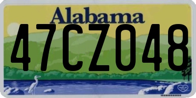 AL license plate 47CZ048