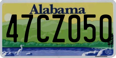 AL license plate 47CZ050