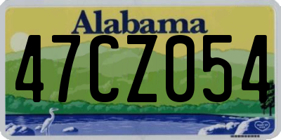 AL license plate 47CZ054
