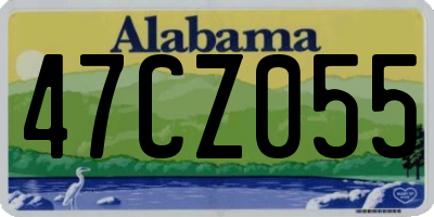 AL license plate 47CZ055