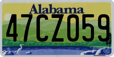 AL license plate 47CZ059