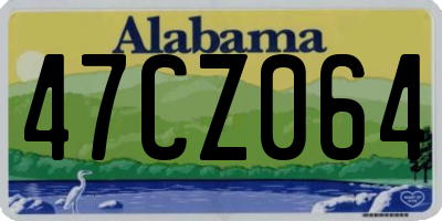 AL license plate 47CZ064