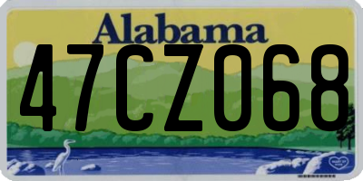 AL license plate 47CZ068