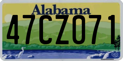 AL license plate 47CZ071