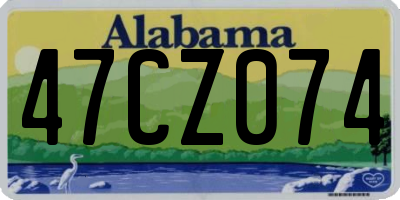 AL license plate 47CZ074