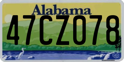 AL license plate 47CZ078